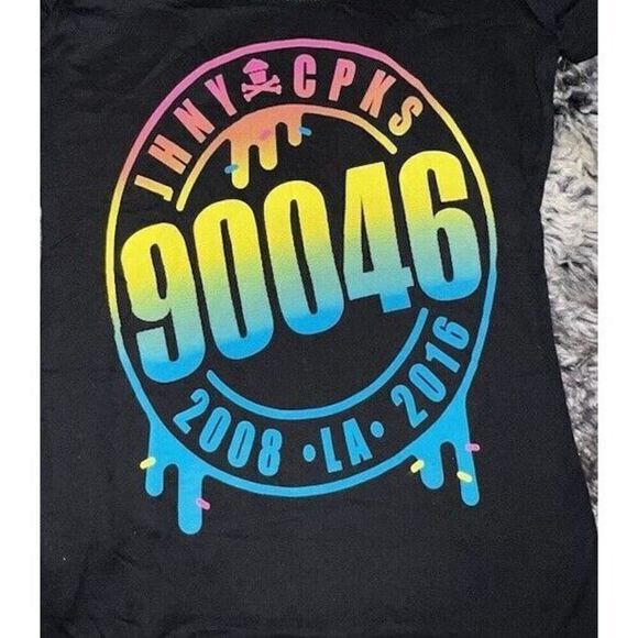 Rare Johnny Cupcakes Los Angles Zip Code Store Closing Tee Small - Picture 3 of 11